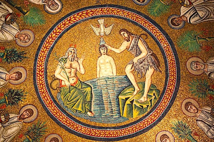 アリアーニ洗礼堂のモザイク画画像
