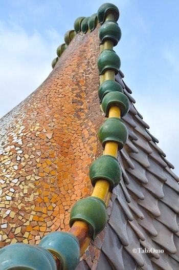 カサバトリョの屋根のアップ画像