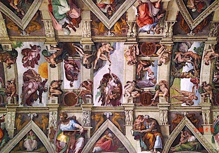 システィナ礼拝堂の天地創造の天井画