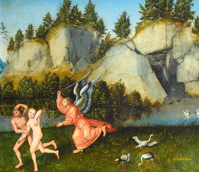 アダムとイブの楽園追放の画像