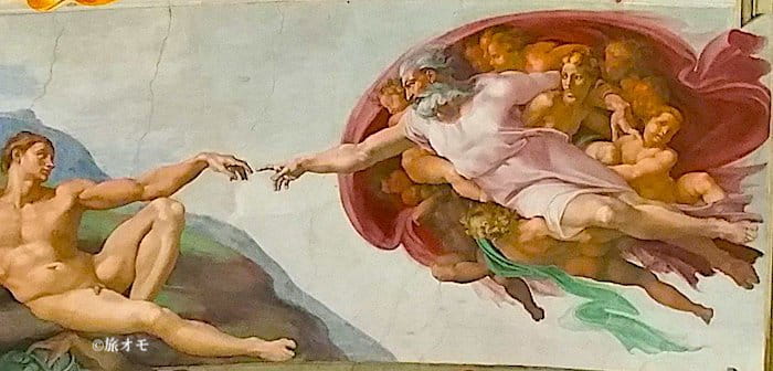 「アダムの創造」の画像