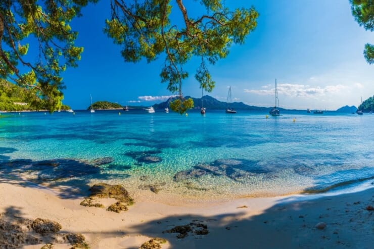 マヨルカ島の美しいビーチの画像