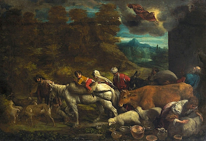 バッサーノの「アブラハムの旅立ち」の画像